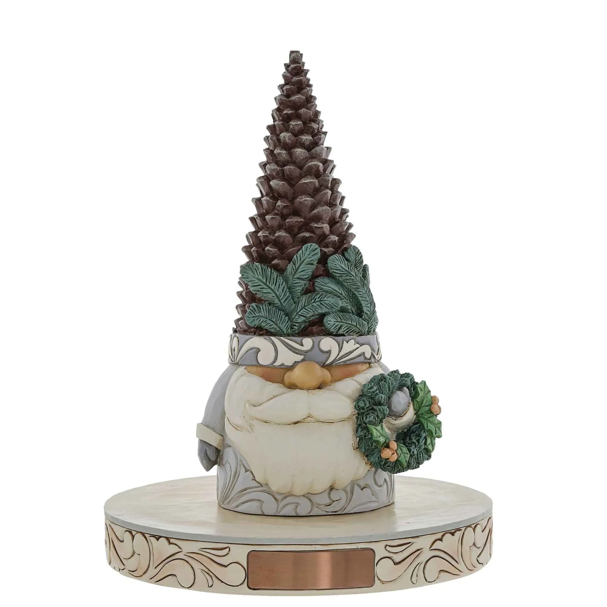 Jim Shore Heartwood Creek Wwoodland Gnome Pinecone Hat